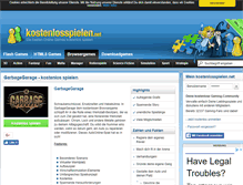 Tablet Screenshot of garbagegarage.kostenlosspielen.net